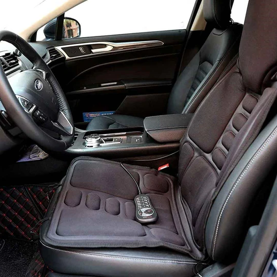 8 Modi Massagestuhlauflage mit beheiztem Rücken-Nacken-Kissen für Auto & Zuhause