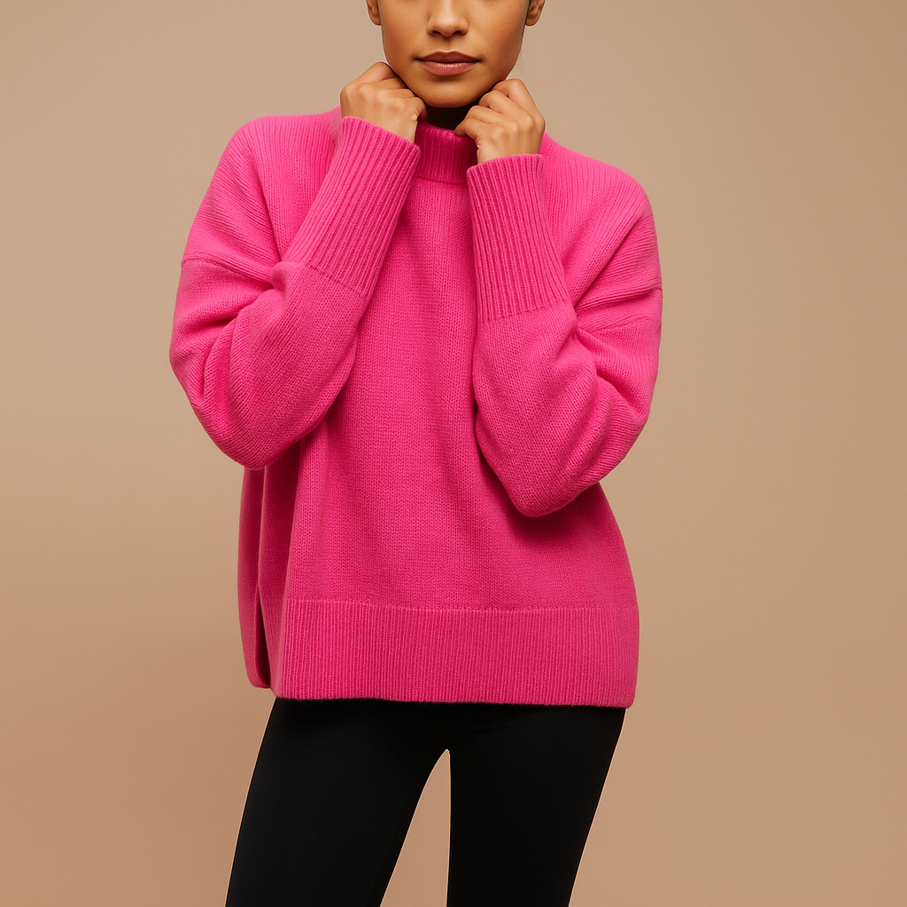 Damen Oversized Rollkragenpullover – Lässige und schmeichelhafte Passform