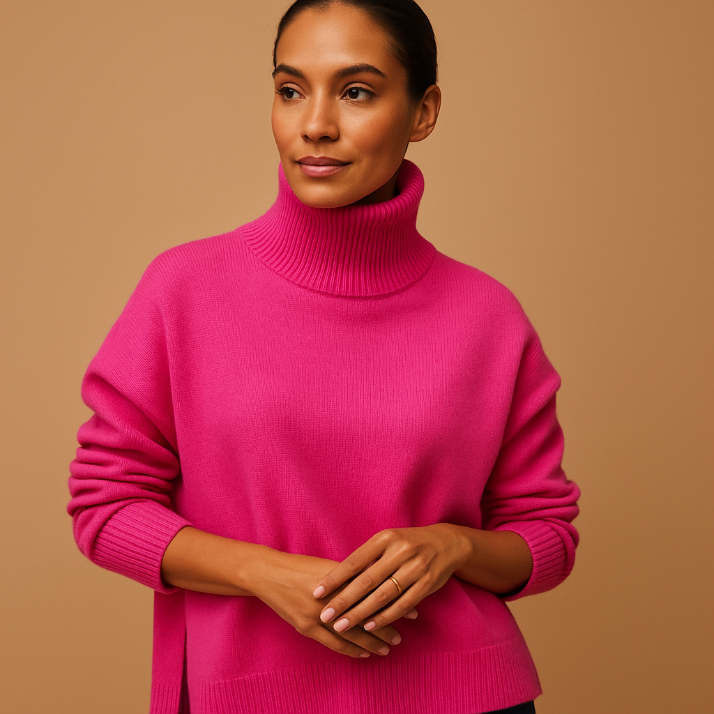 Damen Oversized Rollkragenpullover – Lässige und schmeichelhafte Passform