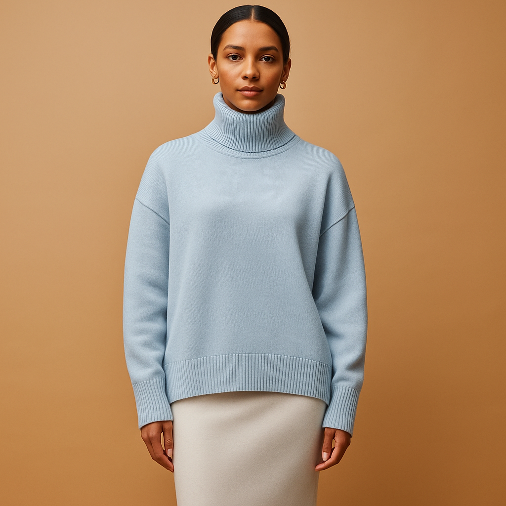 Damen Oversized Rollkragenpullover – Lässige und schmeichelhafte Passform