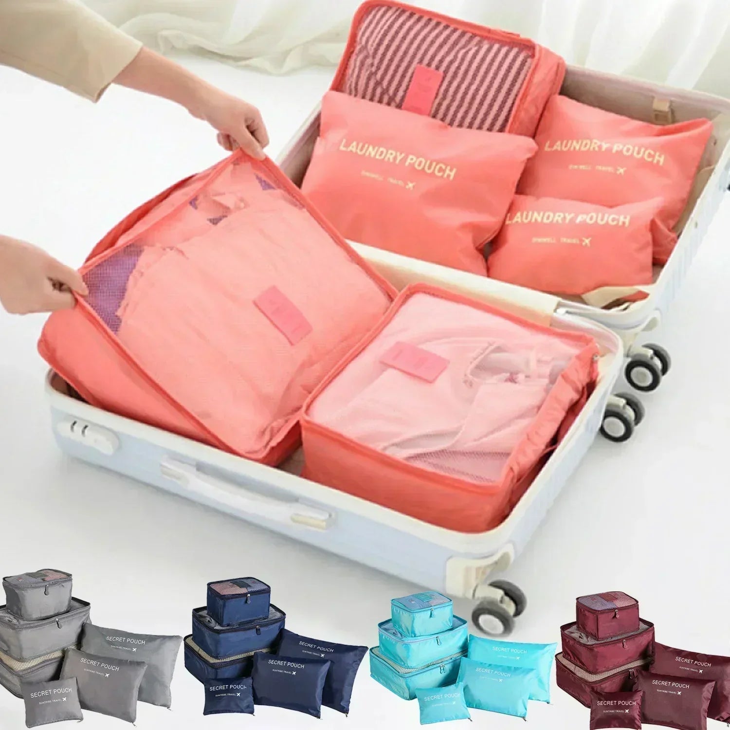 Packwürfel | Gepäckorganizer | Reisegepäckset für Ordnung und Klarheit | TravelClear