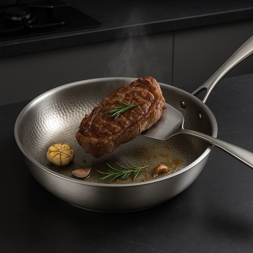 Pan for Induction & Gas | Uncoated Titanium Pan | Bratix