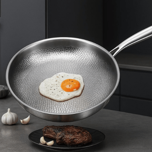 Pan for Induction & Gas | Uncoated Titanium Pan | Bratix