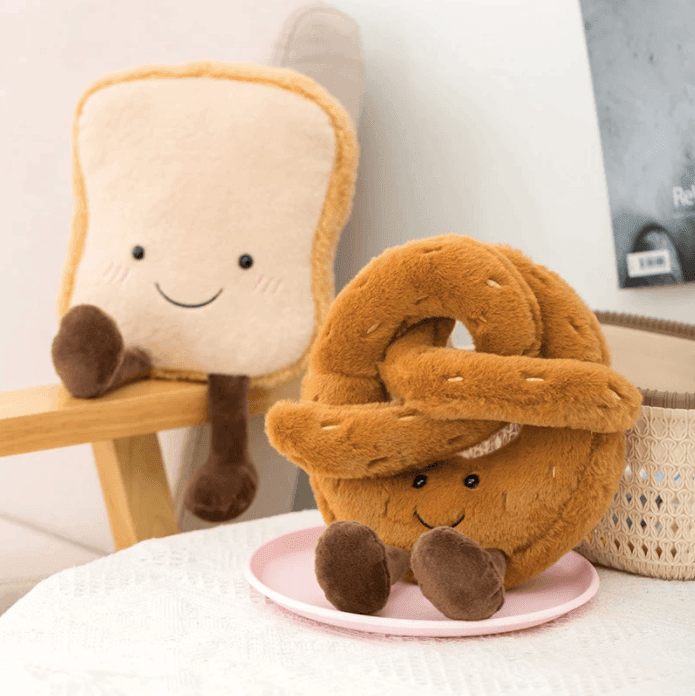 Brezel Croissant Toastbrot Plüschtier