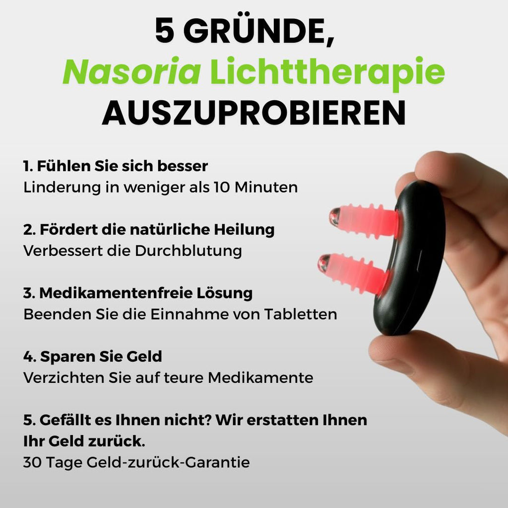 Red Light Nasal Device | Light Therapy Nose | Nasal Therapy Device | Nasoria