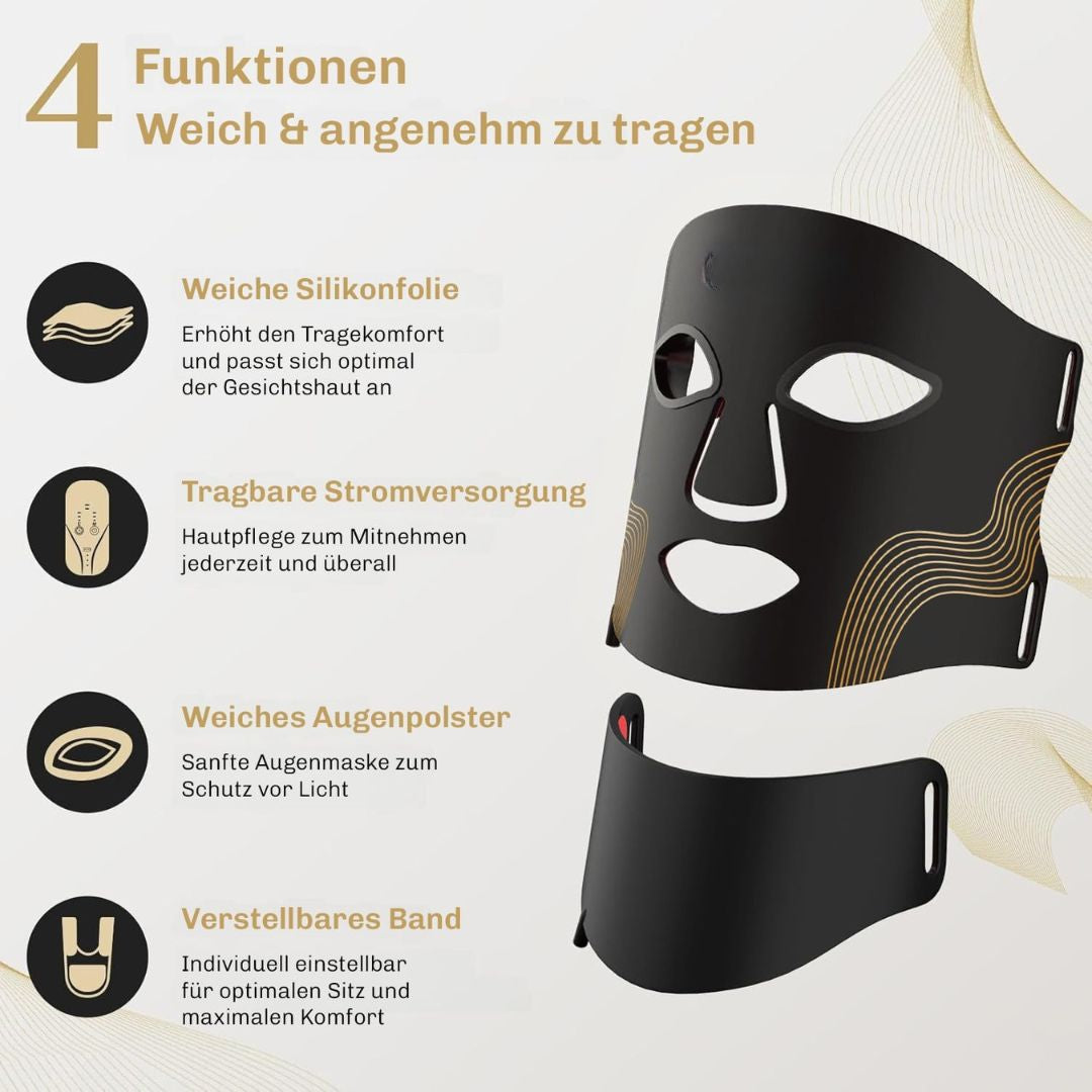 Red Light Mask | LED Face Mask | Light Therapy for Skin | SkinGlow