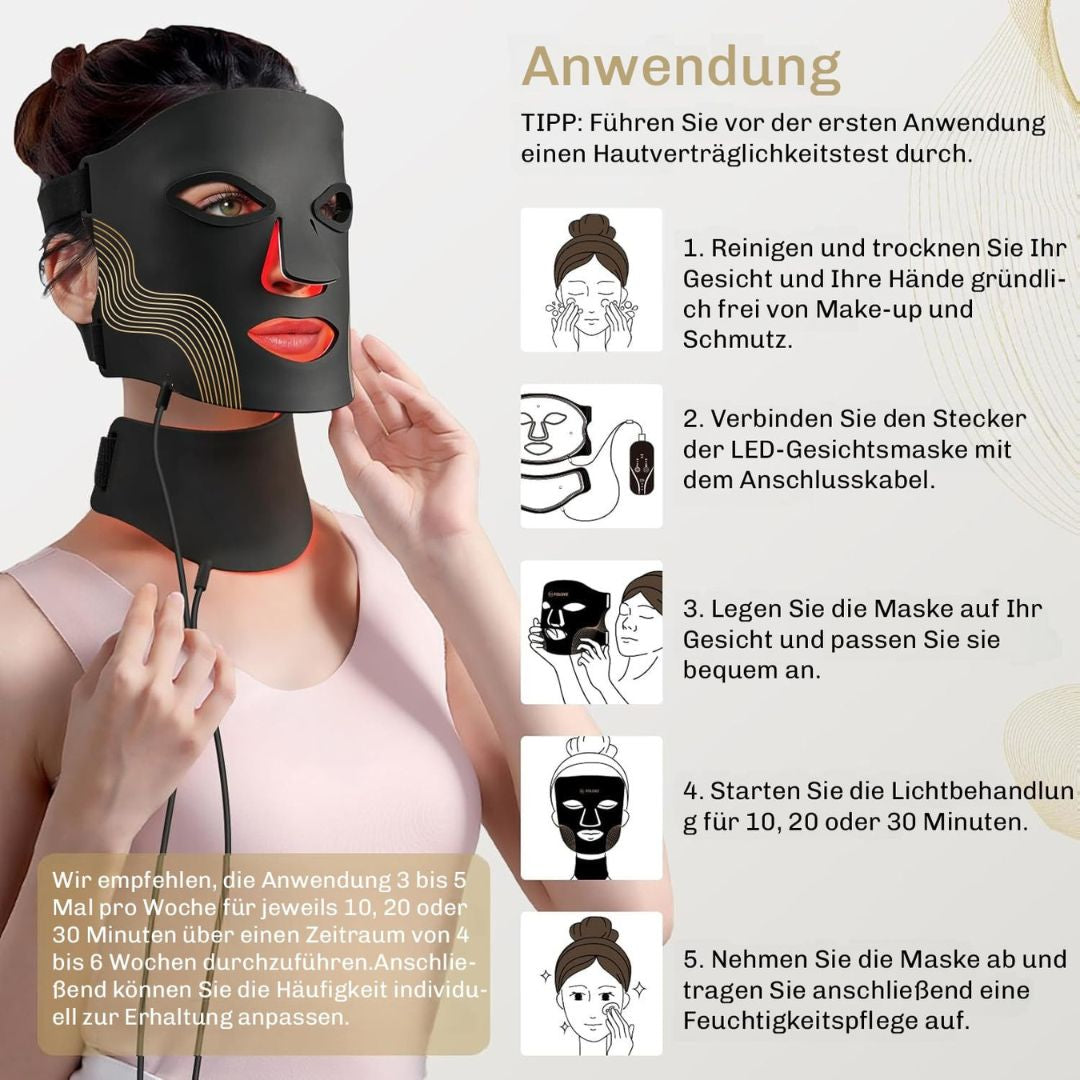 Red Light Mask | LED Face Mask | Light Therapy for Skin | SkinGlow