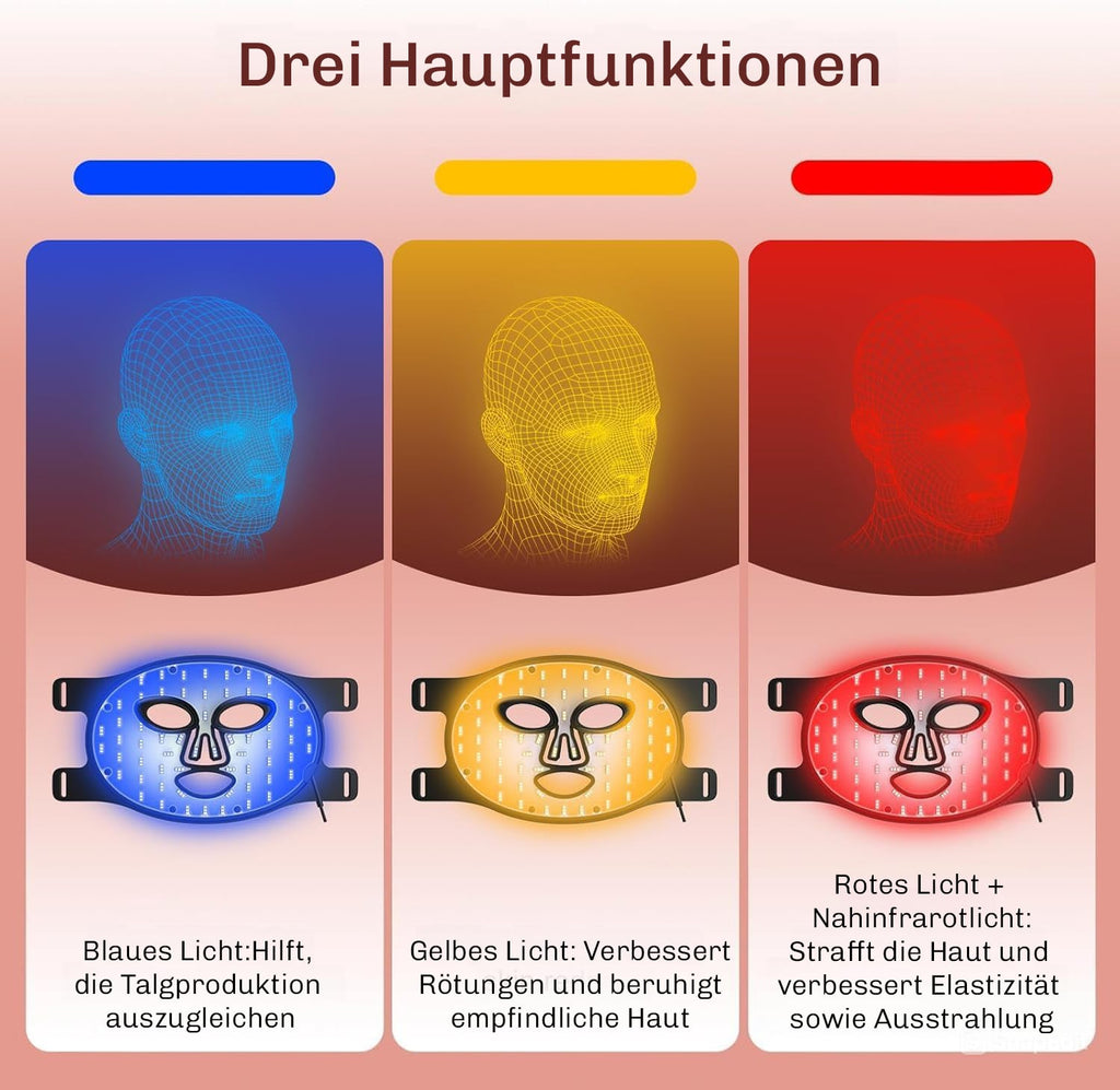 Red Light Mask | LED Face Mask | Light Therapy for Skin | SkinGlow