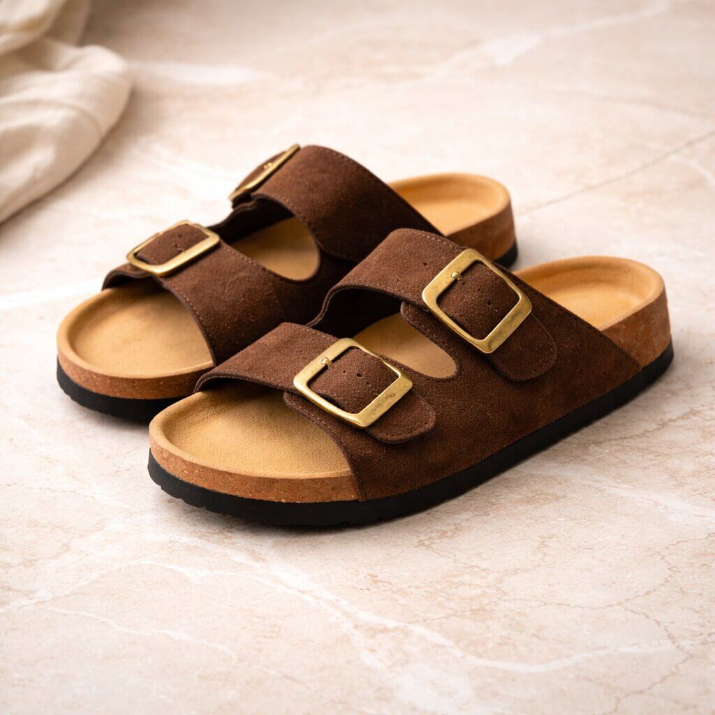 Sandals for Men & Women with Cork Footbed | Summer Shoes | Velma