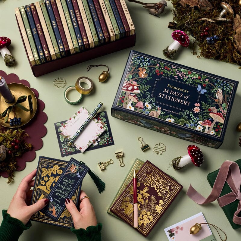 24-Day Stationery Advent Calendar - Winter Forest Design