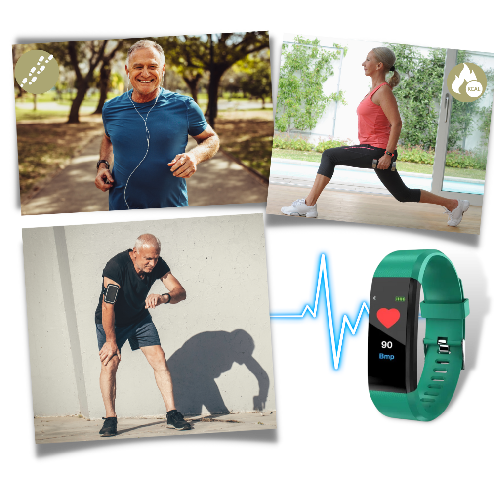 Ripob | Senioren Smartwatch | Herzfrequenz & Blutdruck Immer im Blick
