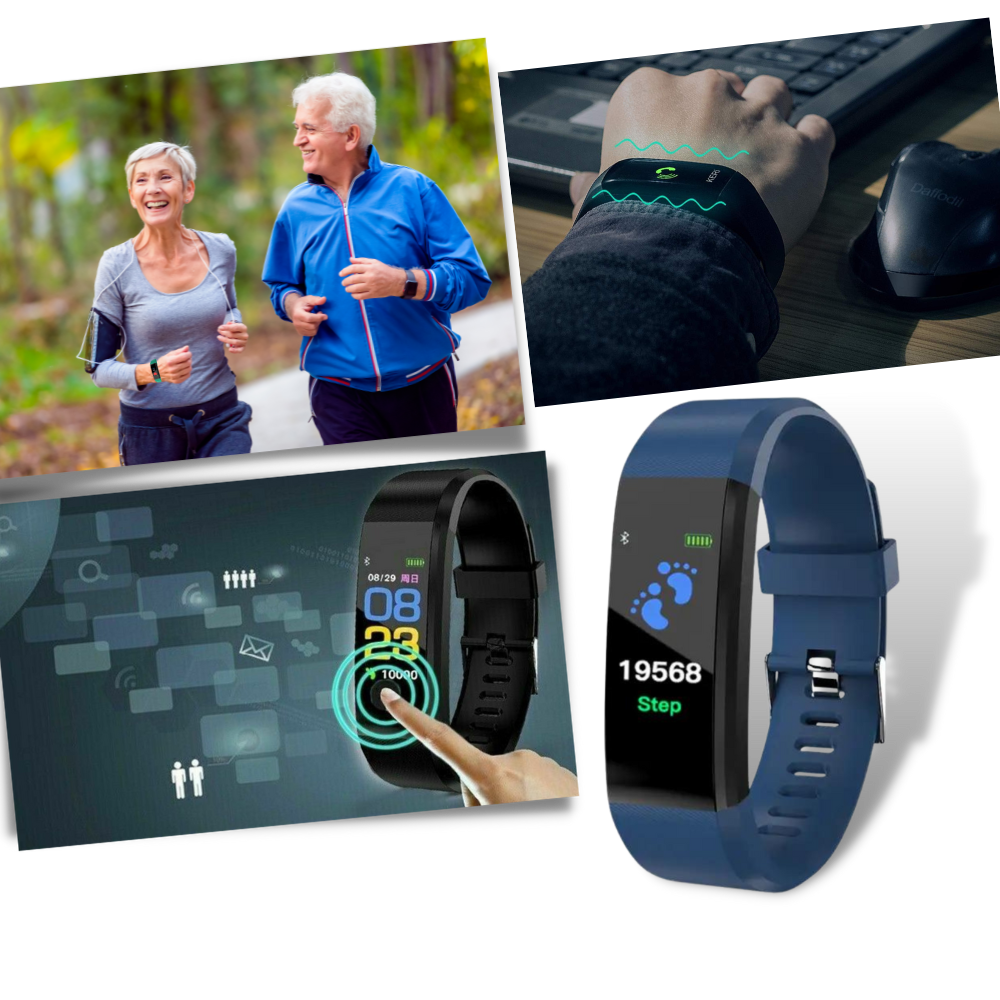 Ripob | Senioren Smartwatch | Herzfrequenz & Blutdruck Immer im Blick