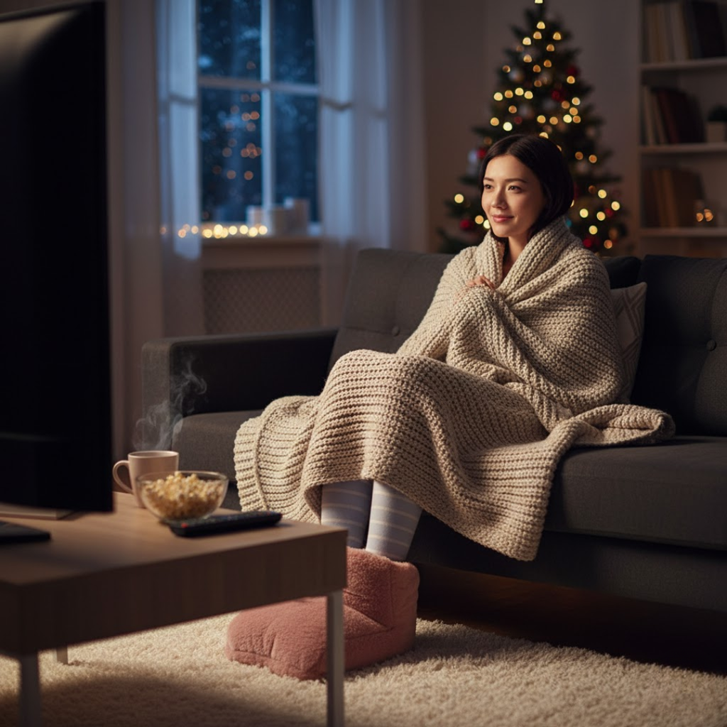 Bezprzewodowy elektryczny ogrzewacz stóp z 3 stopniami grzania