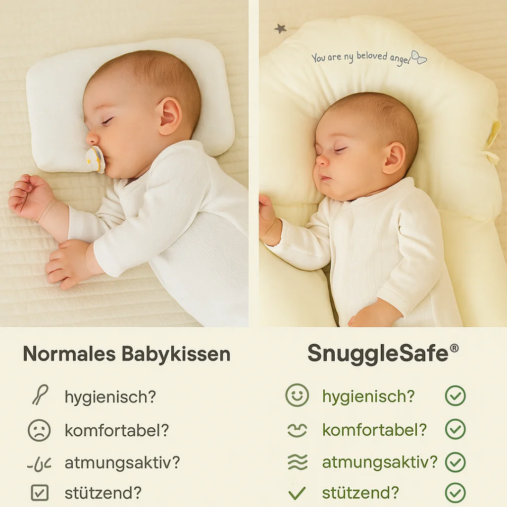 Antibakterielles Baby-Kuschelkissen für sicheres Schlafen