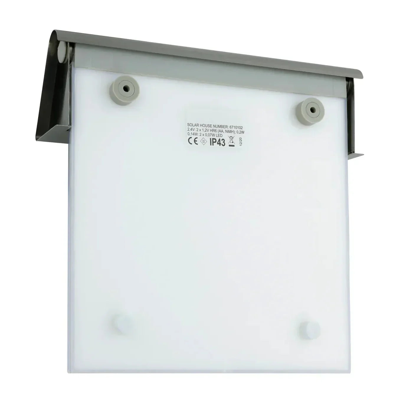 Solar-Hausnummer mit LED-Beleuchtung ohne Strom aus Edelstahl | Solarno