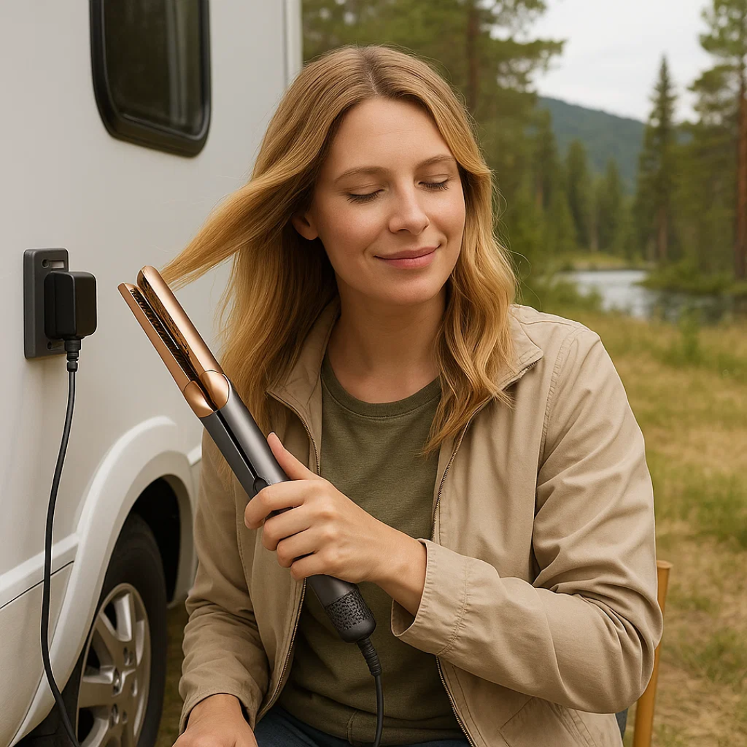 2-in-1 Föhn- und Glätteisen für müheloses Haarestyling