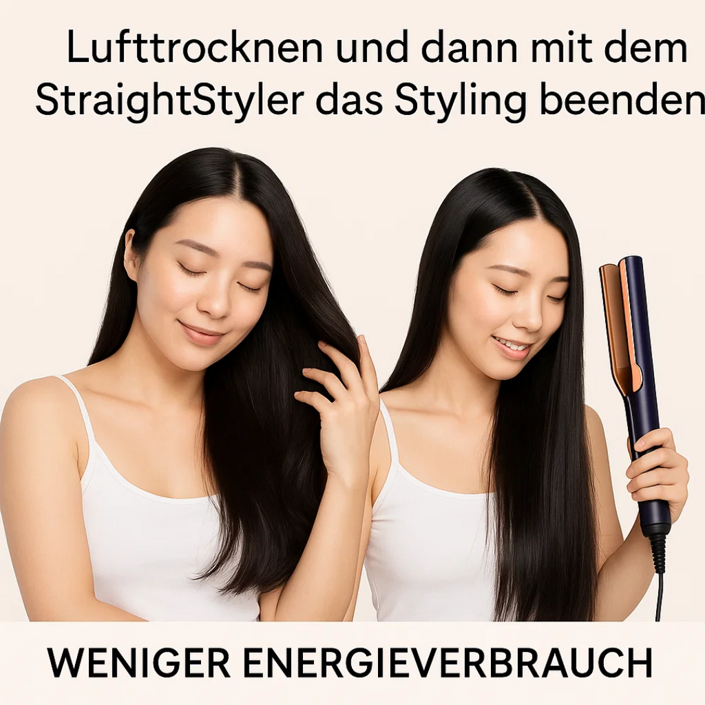 2-in-1 Föhn- und Glätteisen für müheloses Haarestyling