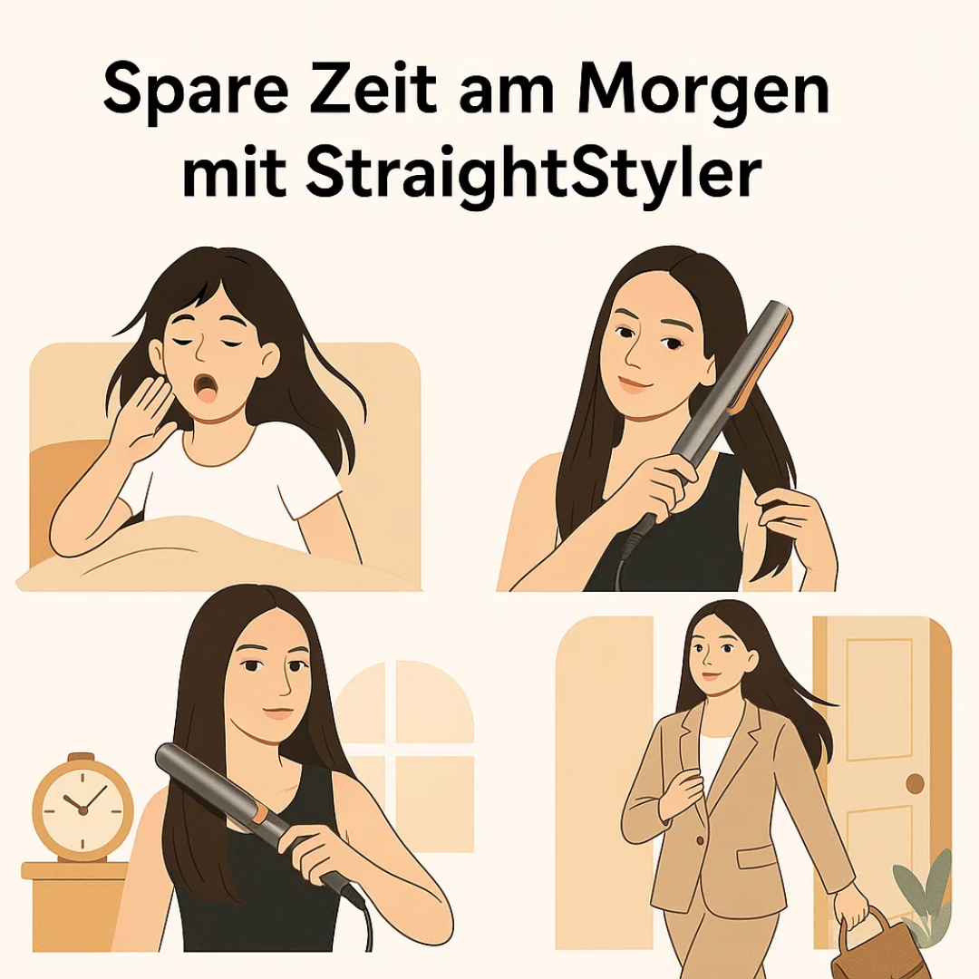 2-in-1 Föhn- und Glätteisen für müheloses Haarestyling