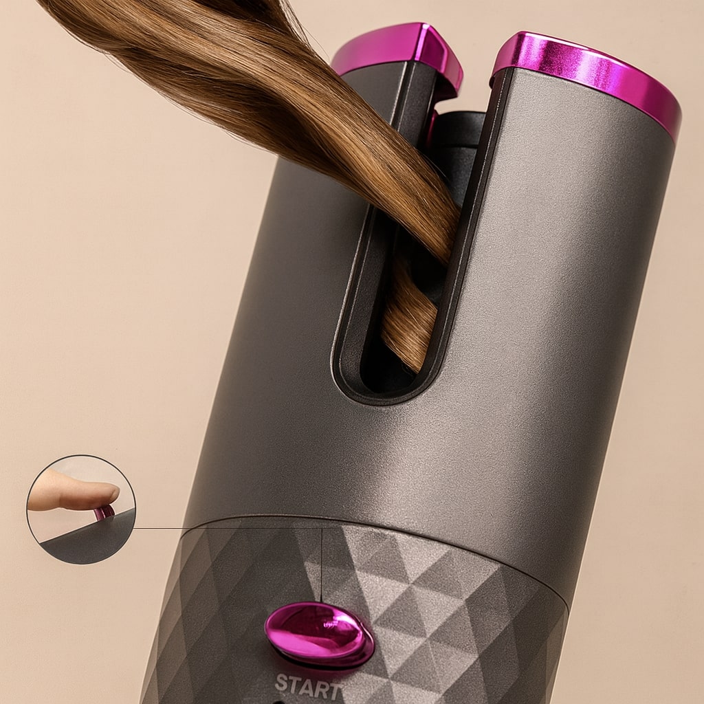 Automatic curling iron | Cordless curling wand | Hair styling tool | StyliWave