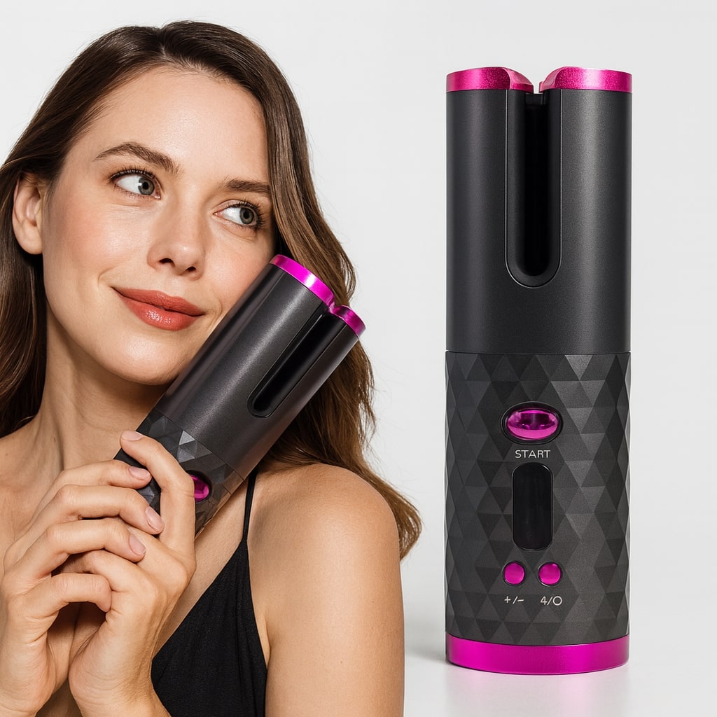 Automatic curling iron | Cordless curling wand | Hair styling tool | StyliWave