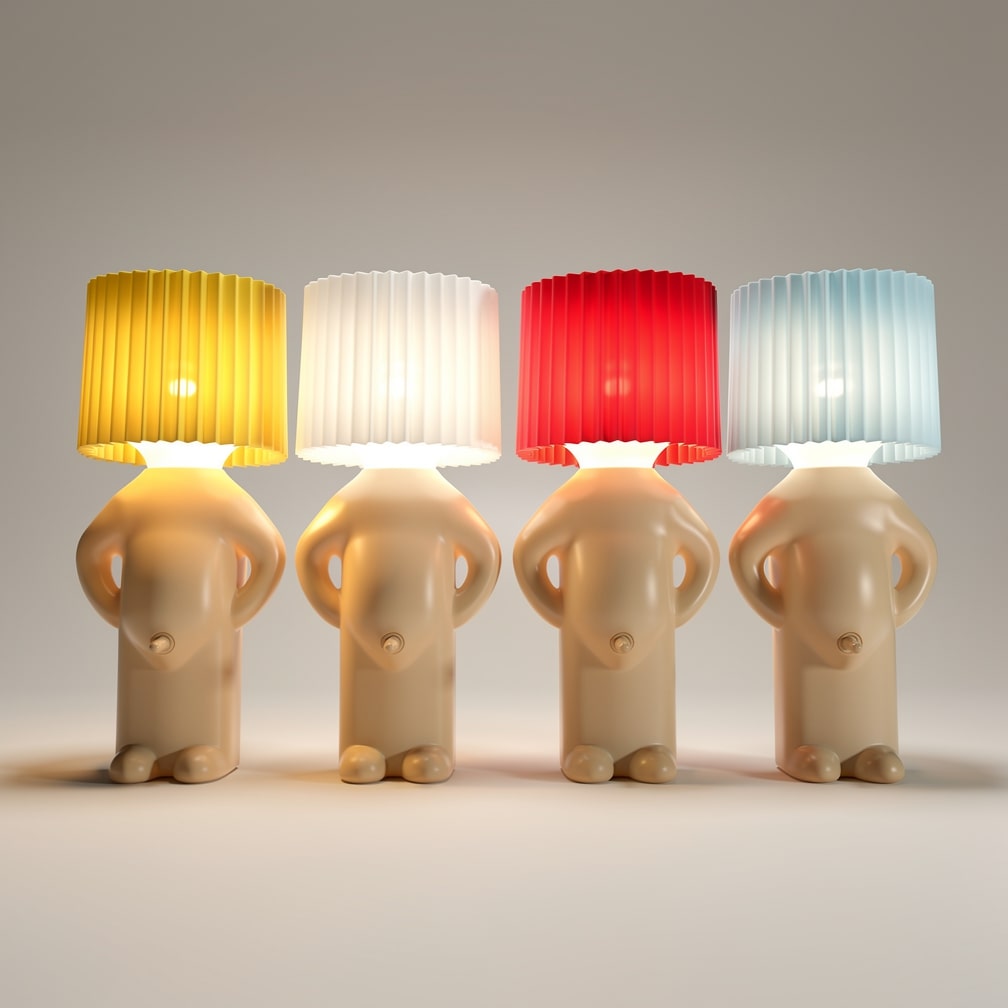 Humorvolle Tischlampe | LED Nachttischlampe | Schreibtischlampe | PeekaLume