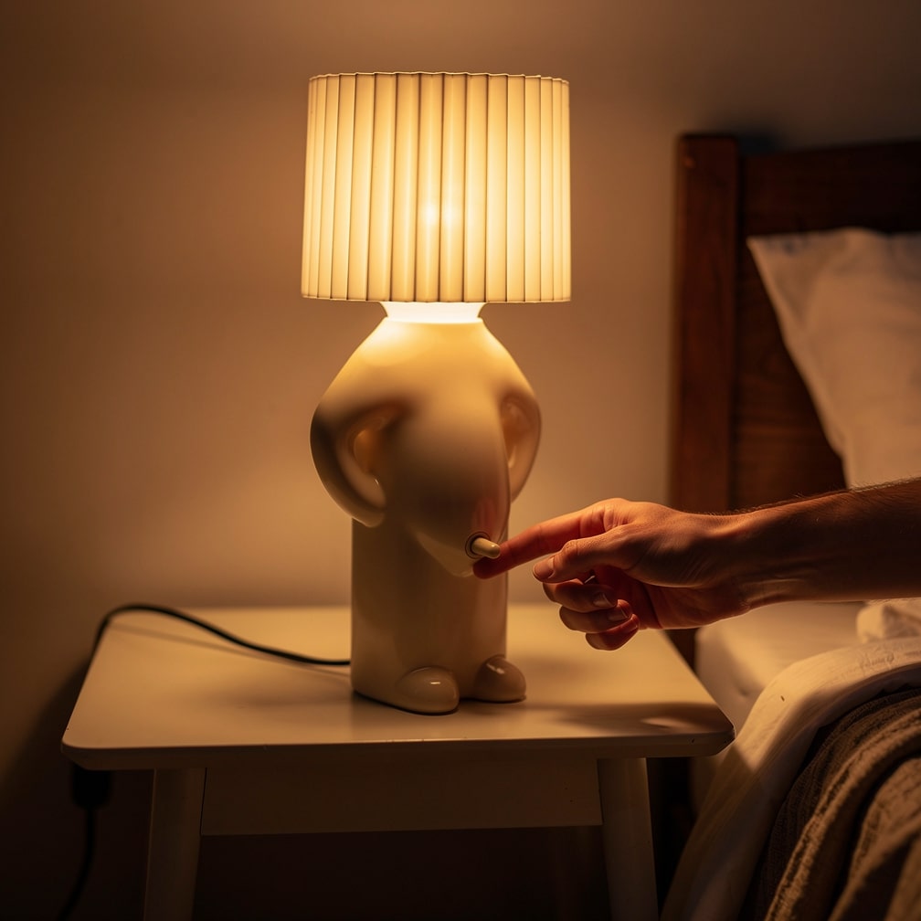 Humorvolle Tischlampe | LED Nachttischlampe | Schreibtischlampe | PeekaLume