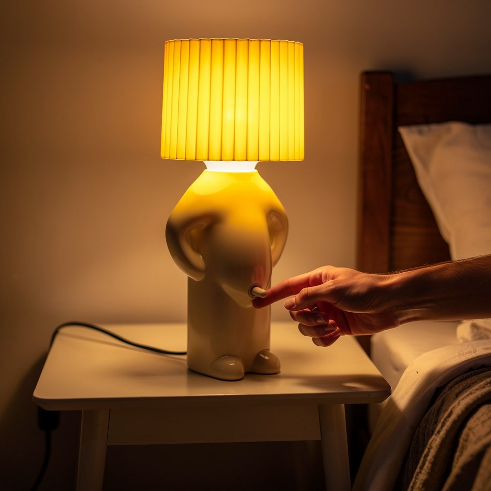 Humorvolle Tischlampe | LED Nachttischlampe | Schreibtischlampe | PeekaLume