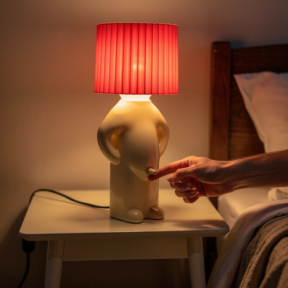 Humorvolle Tischlampe | LED Nachttischlampe | Schreibtischlampe | PeekaLume