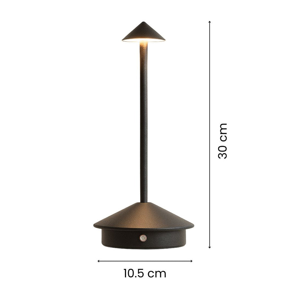 Table lamp with battery | Wireless table lamp | Dimmable lamp with touch | Lunelle