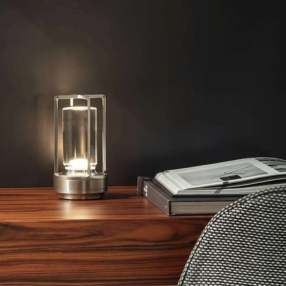 Tischlampe mit Akku | Moderne LED Tischlampe | Laternenlampe | NordicLight