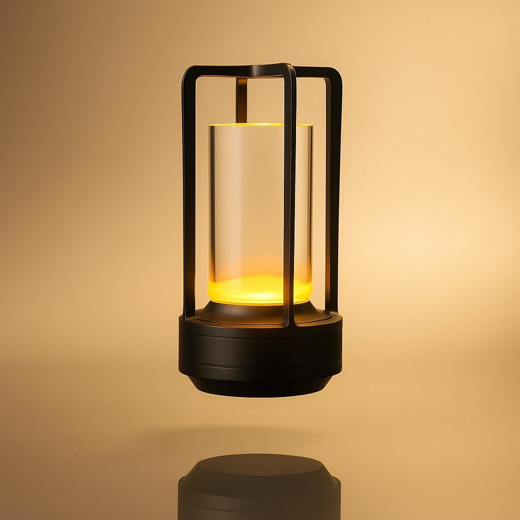 Tischlampe mit Akku | Moderne LED Tischlampe | Laternenlampe | NordicLight
