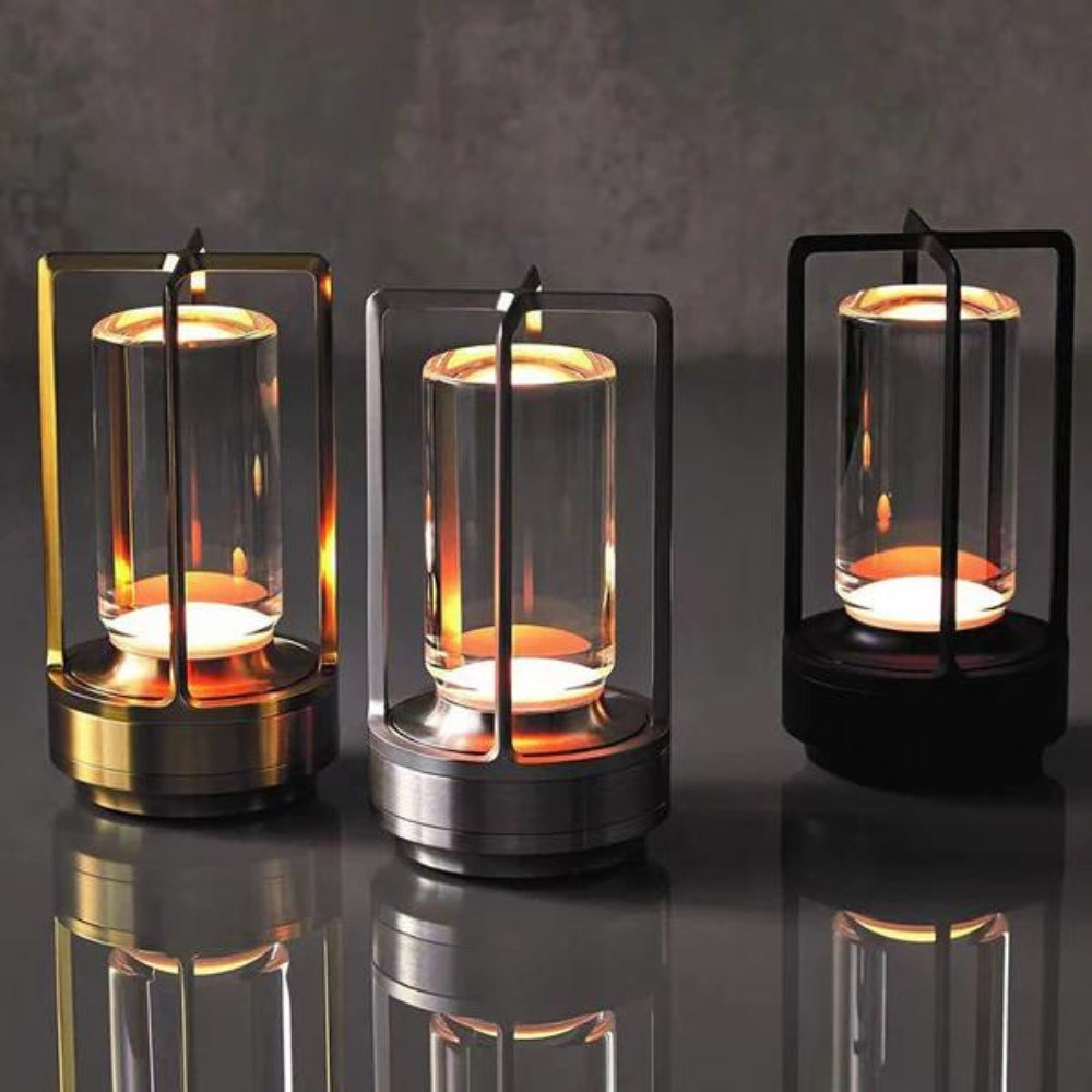 Tischlampe mit Akku | Moderne LED Tischlampe | Laternenlampe | NordicLight