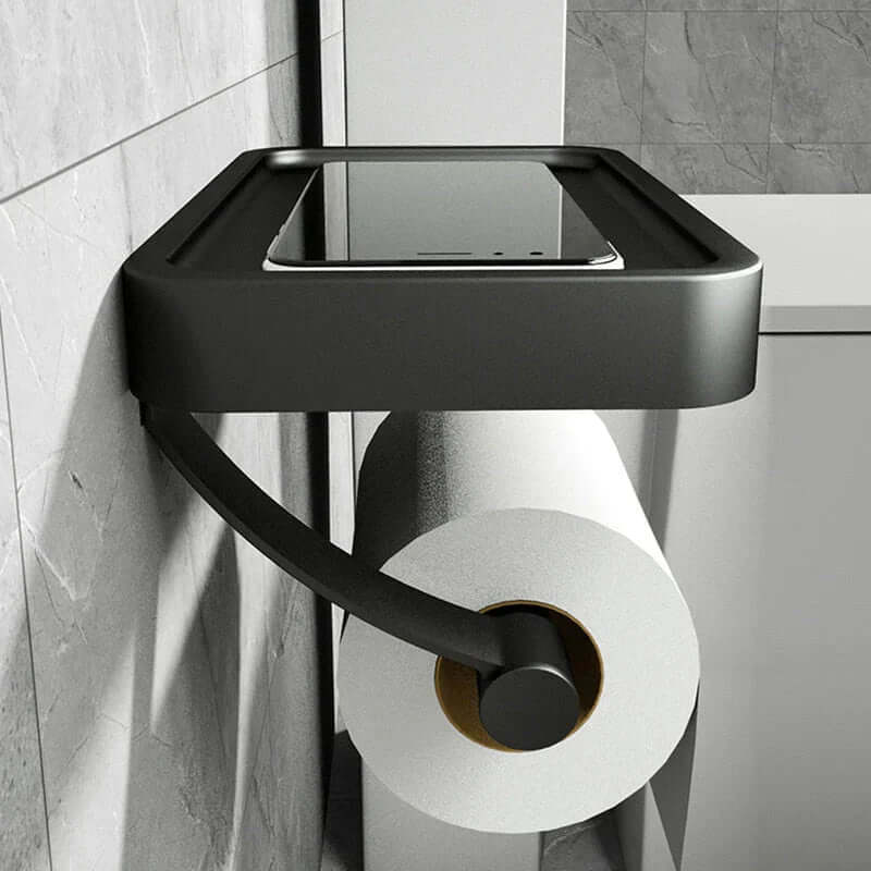 Toilettenpapierhalter aus Edelstahl | Toilettenpapierhalter mit Stauraum | WC-Rollenhalter | Rollix