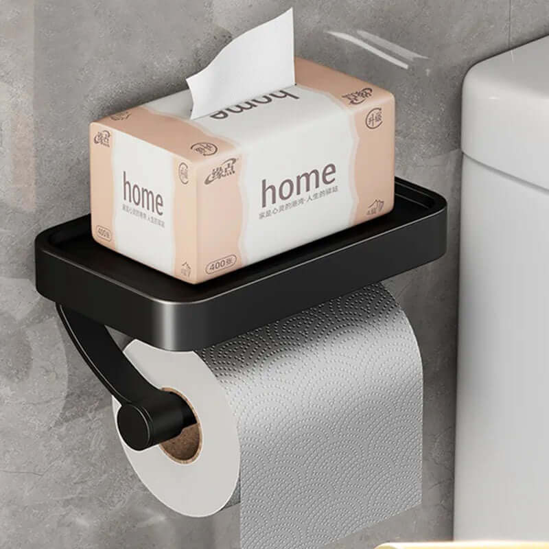 Toilettenpapierhalter aus Edelstahl | Toilettenpapierhalter mit Stauraum | WC-Rollenhalter | Rollix