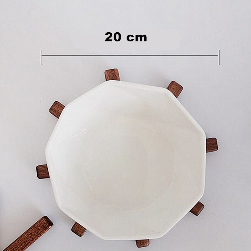 Wood Coasters | Table Coasters with Modern Design | WoodArt (Set of 3)