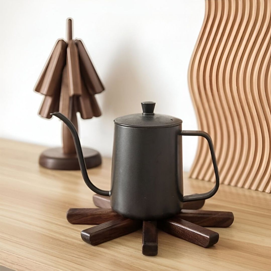 Wood Coasters | Table Coasters with Modern Design | WoodArt (Set of 3)