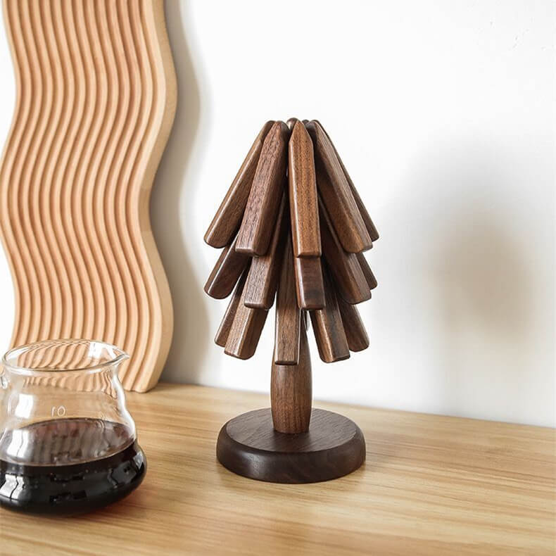 Wood Coasters | Table Coasters with Modern Design | WoodArt (Set of 3)