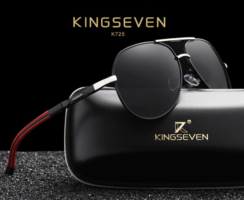 Herren Vintage Aluminium Polaroid Sonnenbrille