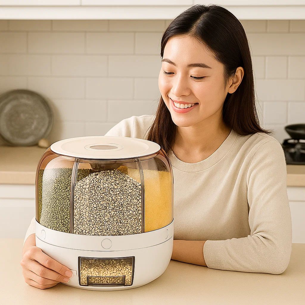 Muesli Dispenser | Storage Container | Food Storage Container with Lid | Storage Box