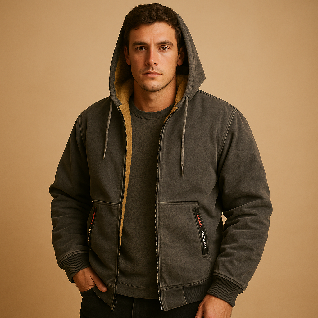 Men's Zip-Up Sweater – Warm & Versatile Knitted Clothing