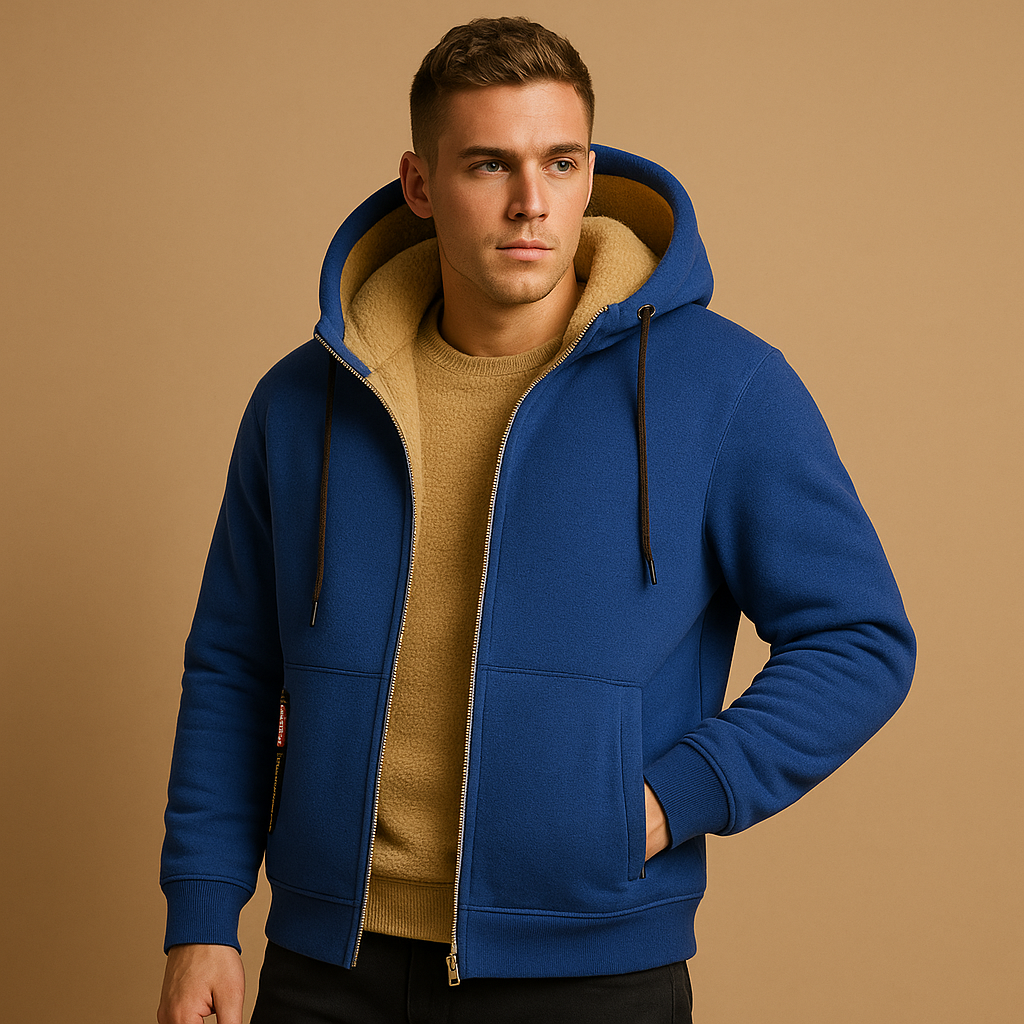 Men's Zip-Up Sweater – Warm & Versatile Knitted Clothing