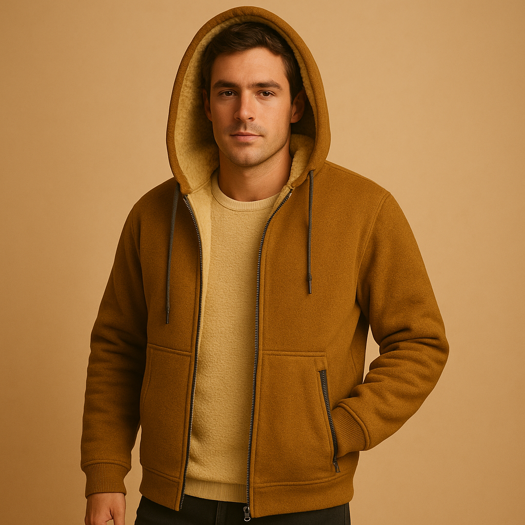 Men's Zip-Up Sweater – Warm & Versatile Knitted Clothing