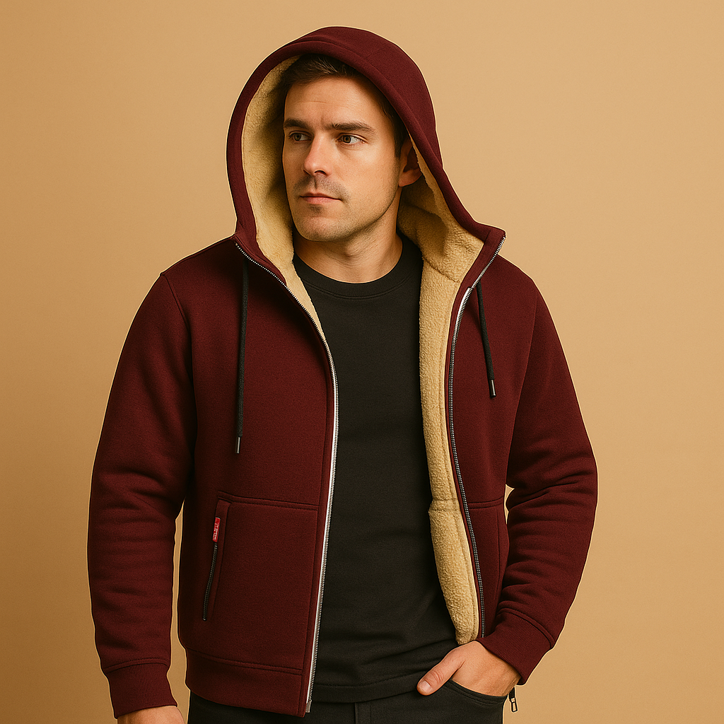 Men's Zip-Up Sweater – Warm & Versatile Knitted Clothing