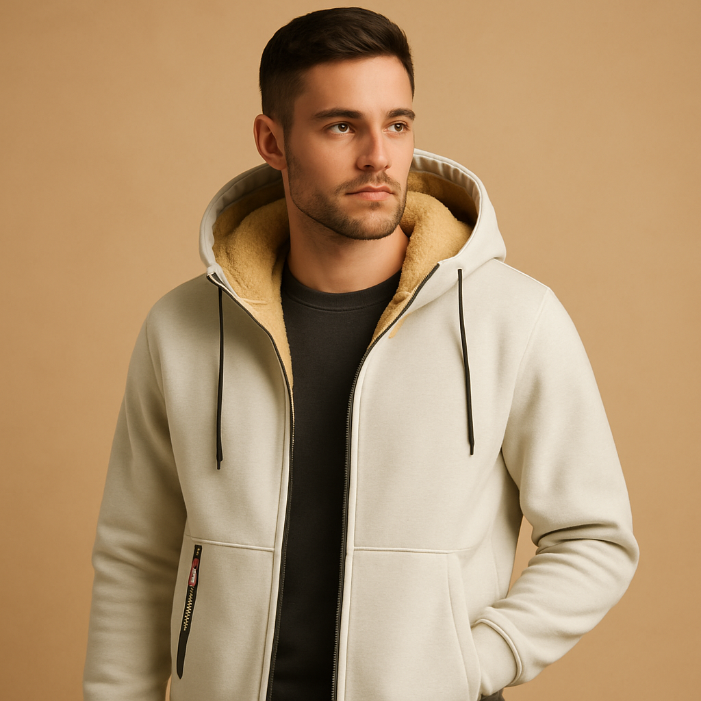 Men's Zip-Up Sweater – Warm & Versatile Knitted Clothing