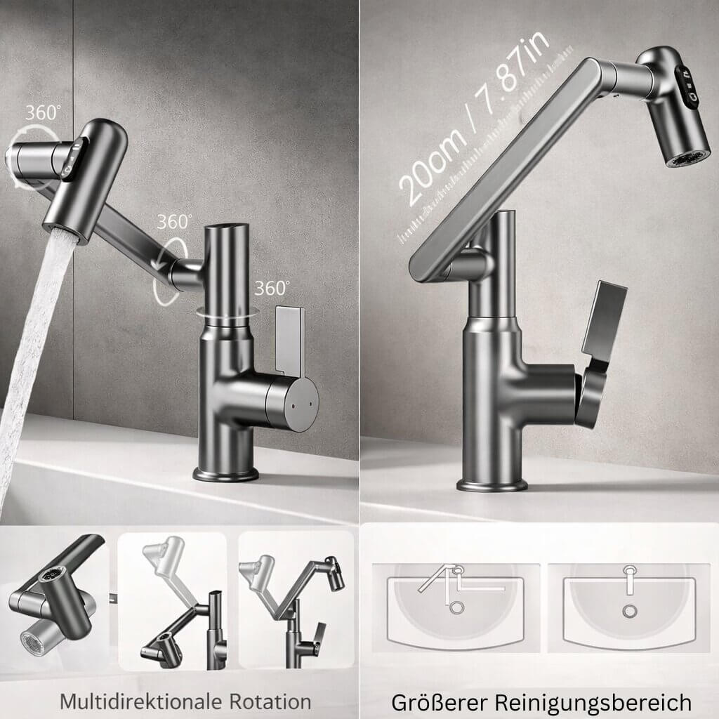 Kitchen & Bathroom Faucet | Flexible Kitchen Tap | Sink Faucet | Aqualior