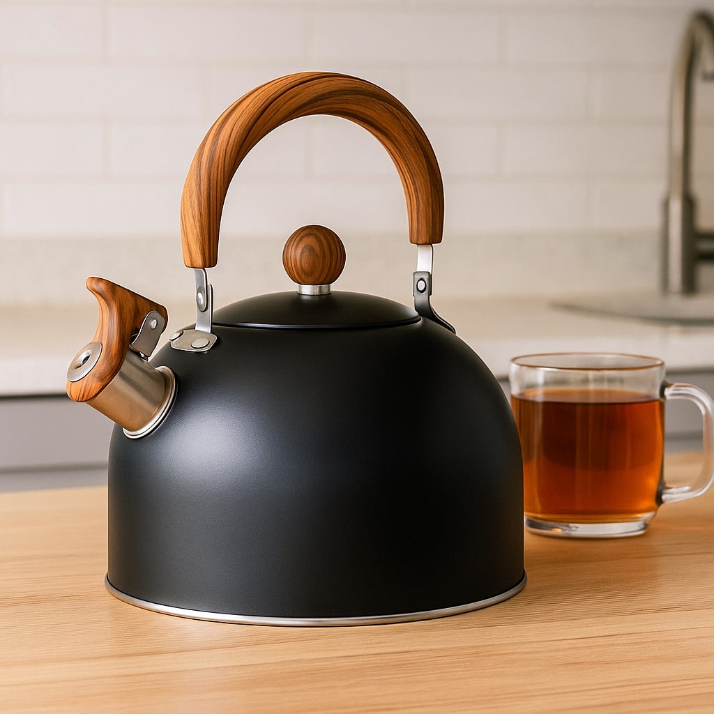 Induction & Stove Water Kettle | Stainless Steel Teapot in Retro Look | Kessora