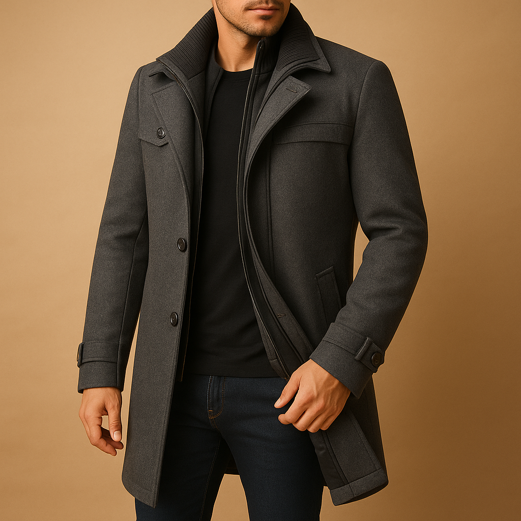 Veste d'hiver imperméable pour homme avec poignets ajustables