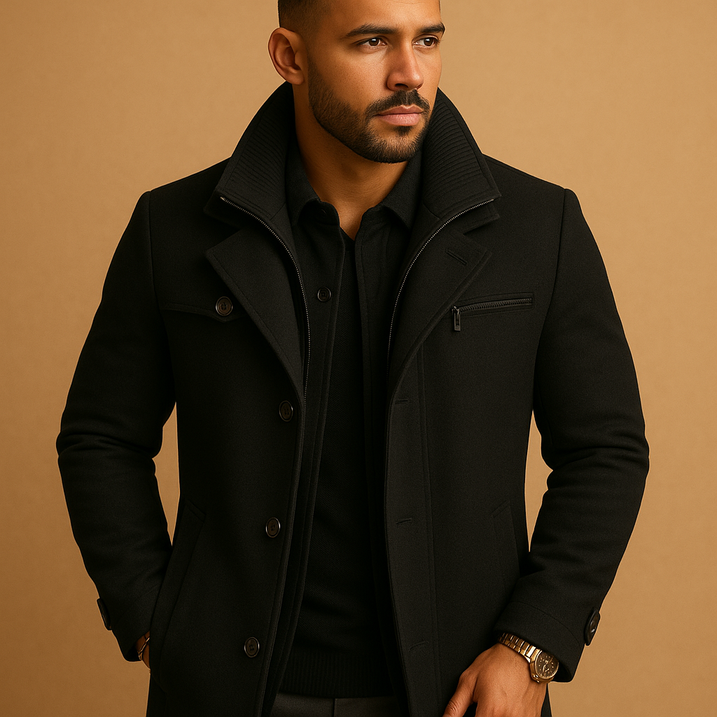 Veste d'hiver imperméable pour homme avec poignets ajustables