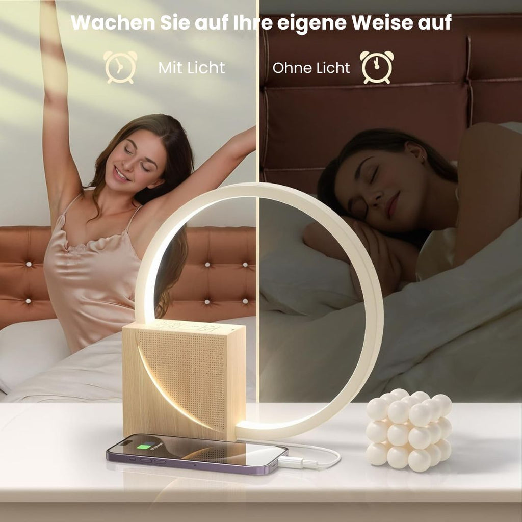 Sonnenaufgangswecker mit Licht | Wecker mit Ladefunktion | WakeLight