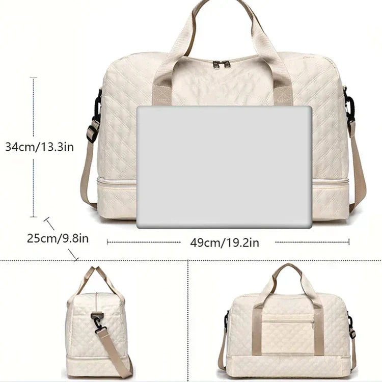Weekend Bag for Men & Women | Sports Bag with Shoe Compartment | UrbanFold